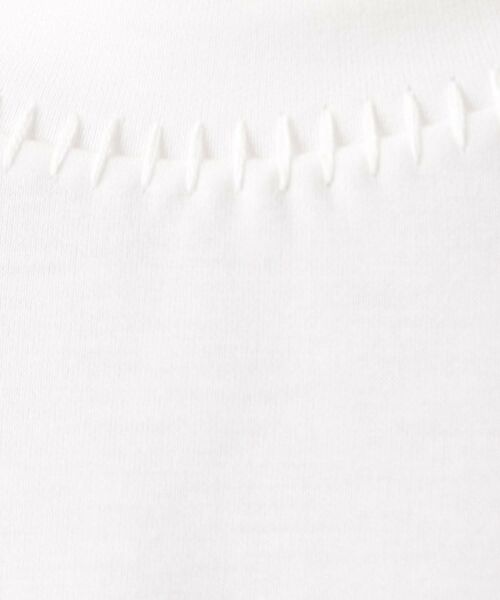 THE SHOP TK / ザ ショップ ティーケー カットソー | 【首元にさりげないアクセント】ステッチダンボールプルオーバー | 詳細4