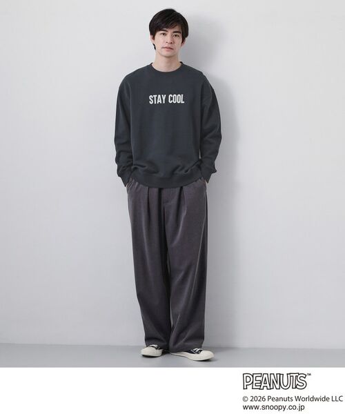 THE SHOP TK / ザ ショップ ティーケー スウェット | PEANUTS ／ ピーナッツ スヌーピー ミニ裏毛スウェット | 詳細10