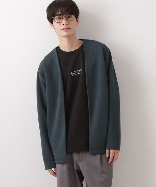 THE SHOP TK / ザ ショップ ティーケー カーディガン・ボレロ | カーディガン＋半袖Tシャツ セットアイテム 洗濯機OK | 詳細13