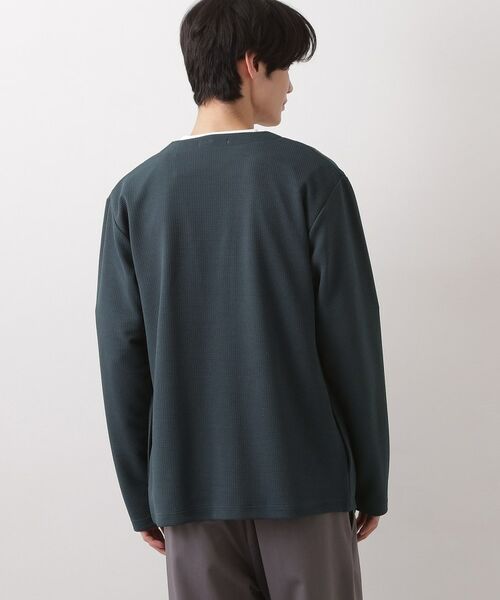 THE SHOP TK / ザ ショップ ティーケー カーディガン・ボレロ | カーディガン＋半袖Tシャツ セットアイテム 洗濯機OK | 詳細15