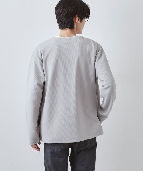 THE SHOP TK / ザ ショップ ティーケー カーディガン・ボレロ | カーディガン＋半袖Tシャツ セットアイテム 洗濯機OK | 詳細3