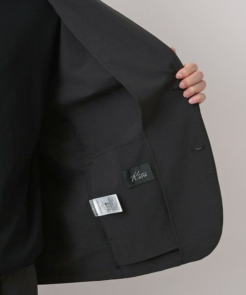 THE SHOP TK / ザ ショップ ティーケー テーラードジャケット | 《KURO》コーデュラナイロン ジャケット セットアップ可／防シワ／撥水／ストレッチ | 詳細12