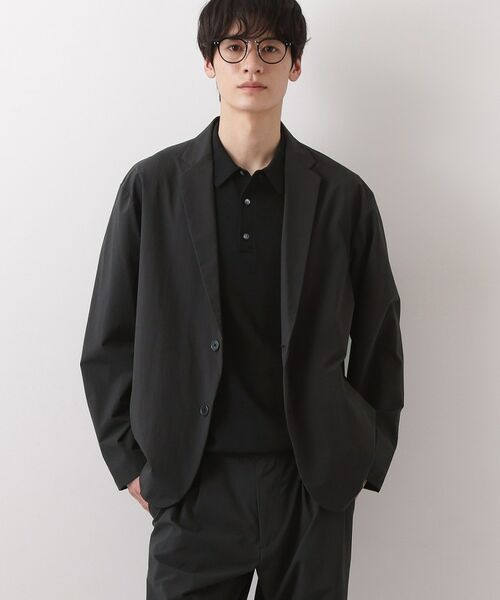 THE SHOP TK / ザ ショップ ティーケー テーラードジャケット | 《KURO》コーデュラナイロン ジャケット セットアップ可／防シワ／撥水／ストレッチ（ブラック(019)）