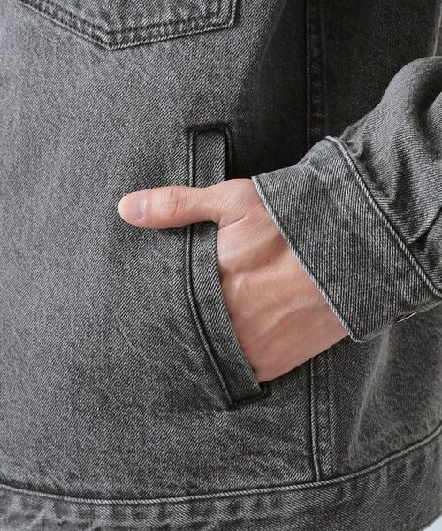 THE SHOP TK / ザ ショップ ティーケー レザーブルゾン・ジャケット | 【大人にも取り入れやすい】デニムジャケット セットアップ可/洗濯機OK | 詳細20