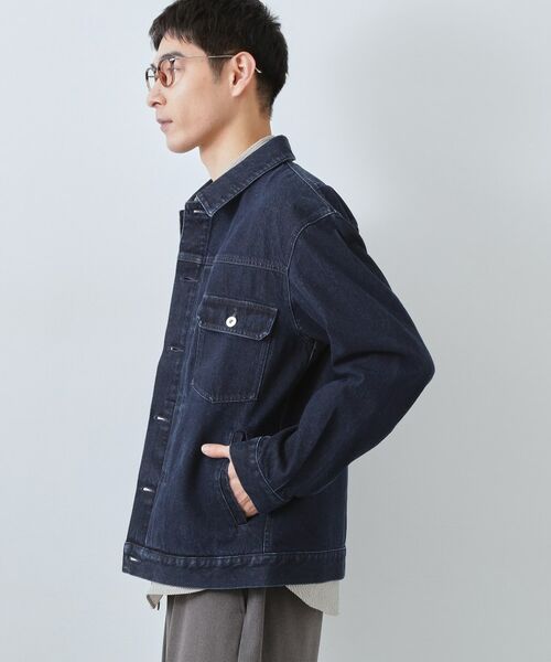 THE SHOP TK / ザ ショップ ティーケー レザーブルゾン・ジャケット | デニムGジャン | 詳細5