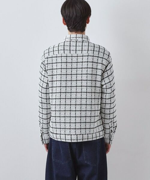 THE SHOP TK / ザ ショップ ティーケー レザーブルゾン・ジャケット | 【カジュアルに上品さをプラス】変わり織ツイードブルゾン　洗濯機OK | 詳細13