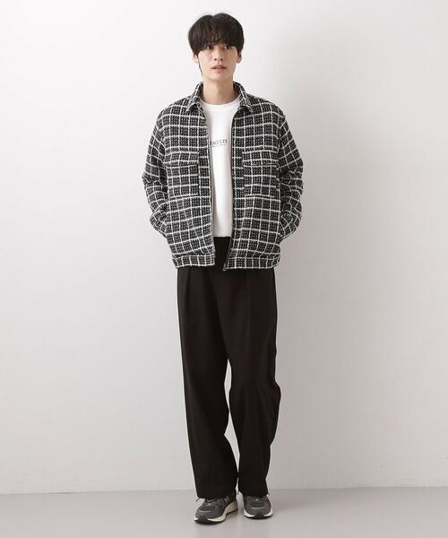 THE SHOP TK / ザ ショップ ティーケー レザーブルゾン・ジャケット | 【カジュアルに上品さをプラス】変わり織ツイードブルゾン　洗濯機OK | 詳細9