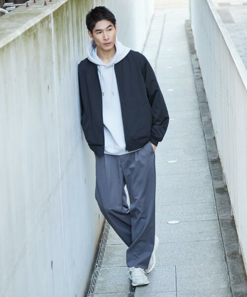 THE SHOP TK / ザ ショップ ティーケー レザーブルゾン・ジャケット | FLEXLINE ストレッチリブブルゾン | 詳細1