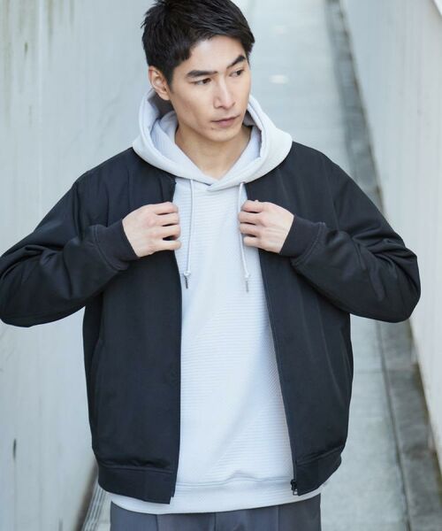 THE SHOP TK / ザ ショップ ティーケー レザーブルゾン・ジャケット | FLEXLINE ストレッチリブブルゾン | 詳細3