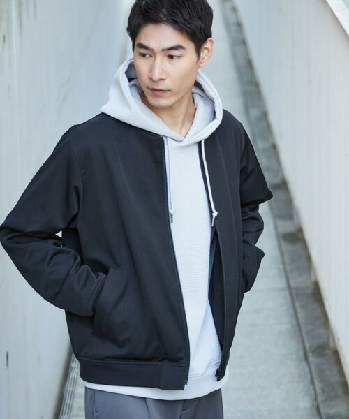 THE SHOP TK / ザ ショップ ティーケー レザーブルゾン・ジャケット | FLEXLINE ストレッチリブブルゾン | 詳細4