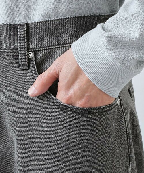 THE SHOP TK / ザ ショップ ティーケー デニムパンツ | 【半歩先のオシャレ】デニムカーブパンツ　セットアップ可/洗濯機OK | 詳細23