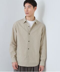 THE SHOP TK / ザ ショップ ティーケー シャツ・ブラウス | サッカーストライプシャツ 洗濯機OK