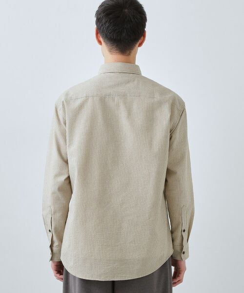 THE SHOP TK / ザ ショップ ティーケー シャツ・ブラウス | サッカーストライプシャツ 洗濯機OK | 詳細11