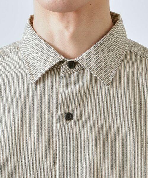 THE SHOP TK / ザ ショップ ティーケー シャツ・ブラウス | サッカーストライプシャツ 洗濯機OK | 詳細12