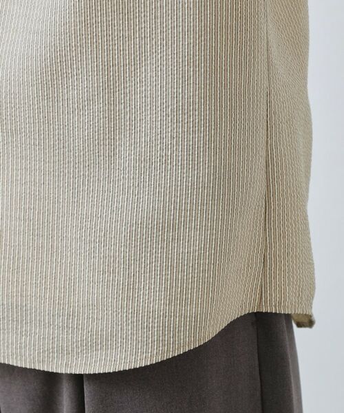 THE SHOP TK / ザ ショップ ティーケー シャツ・ブラウス | サッカーストライプシャツ 洗濯機OK | 詳細14