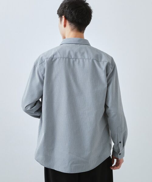 THE SHOP TK / ザ ショップ ティーケー シャツ・ブラウス | サッカーストライプシャツ 洗濯機OK | 詳細6