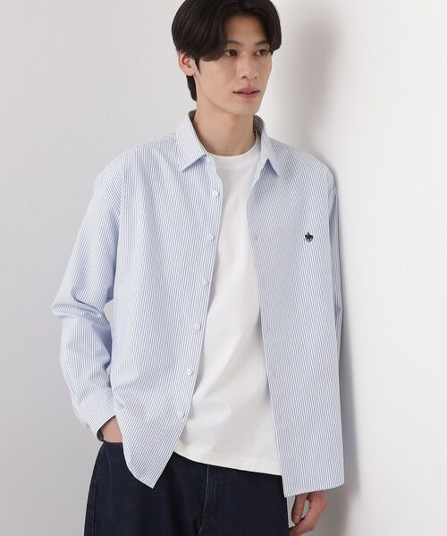 THE SHOP TK / ザ ショップ ティーケー シャツ・ブラウス | 【POLO BCS 別注】 アソート長袖シャツ ストライプ/グレー/デニム | 詳細10