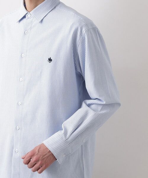 THE SHOP TK / ザ ショップ ティーケー シャツ・ブラウス | 【POLO BCS 別注】 アソート長袖シャツ ストライプ/グレー/デニム | 詳細17