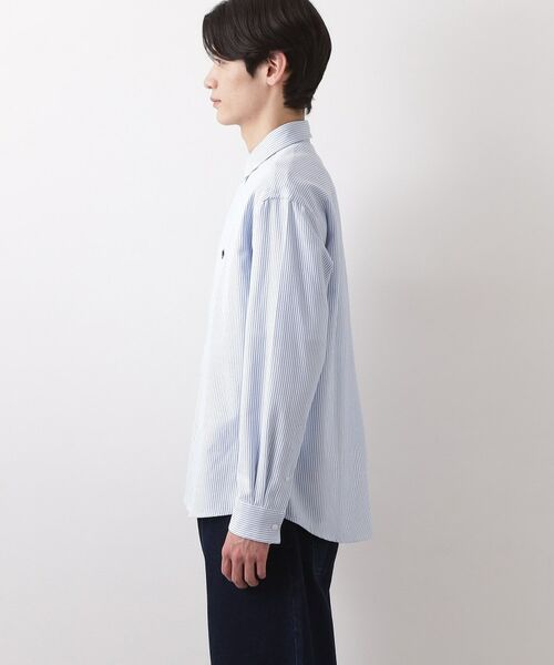 THE SHOP TK / ザ ショップ ティーケー シャツ・ブラウス | 【POLO BCS 別注】 アソート長袖シャツ ストライプ／グレー／デニム | 詳細20