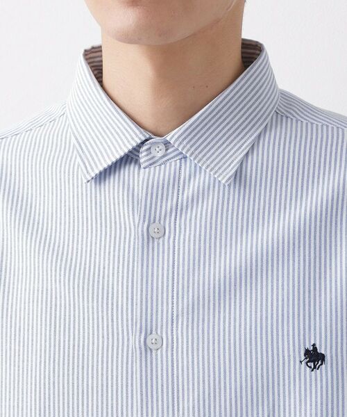 THE SHOP TK / ザ ショップ ティーケー シャツ・ブラウス | 【POLO BCS 別注】 アソート長袖シャツ ストライプ／グレー／デニム | 詳細22