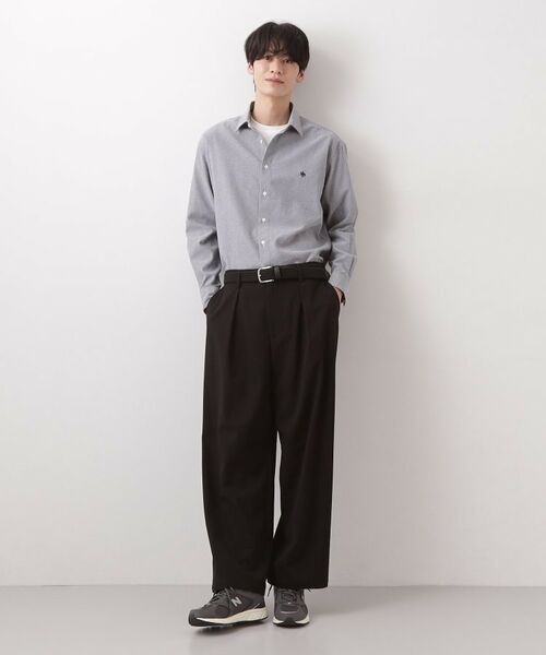 THE SHOP TK / ザ ショップ ティーケー シャツ・ブラウス | 【POLO BCS 別注】 アソート長袖シャツ ストライプ/グレー/デニム | 詳細3