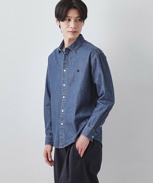 THE SHOP TK / ザ ショップ ティーケー シャツ・ブラウス | 【POLO BCS 別注】 アソート長袖シャツ ストライプ/グレー/デニム | 詳細5