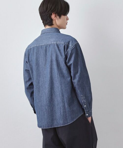 THE SHOP TK / ザ ショップ ティーケー シャツ・ブラウス | 【POLO BCS 別注】 アソート長袖シャツ ストライプ/グレー/デニム | 詳細6