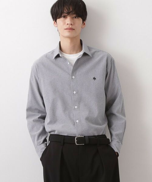 THE SHOP TK / ザ ショップ ティーケー シャツ・ブラウス | 【POLO BCS 別注】 アソート長袖シャツ ストライプ/グレー/デニム(グレー(012))