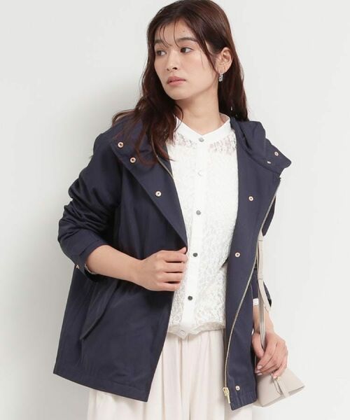 THE SHOP TK / ザ ショップ ティーケー レザーブルゾン・ジャケット | 【ウエスト調節可能ですっきり見え】フーデットブルゾン/洗える | 詳細19