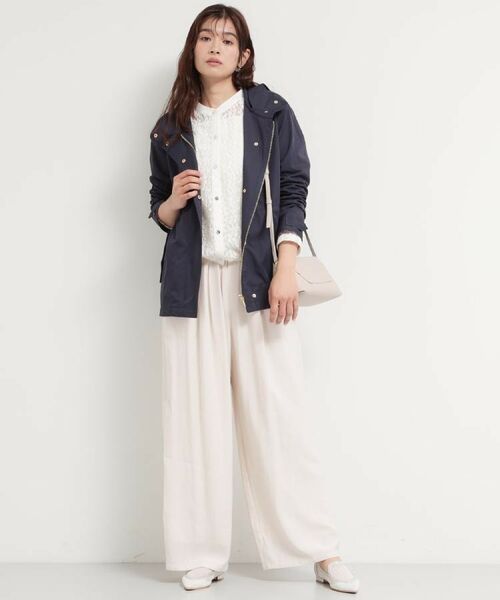 THE SHOP TK / ザ ショップ ティーケー レザーブルゾン・ジャケット | 【ウエスト調節可能ですっきり見え】フーデットブルゾン/洗える | 詳細20