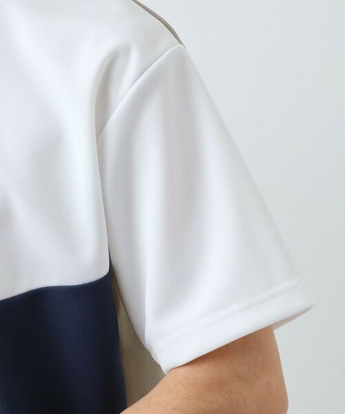 THE SHOP TK / ザ ショップ ティーケー カットソー | 【一枚で着映える】パターンブロッキング 半袖Tシャツ 洗濯機OK | 詳細19