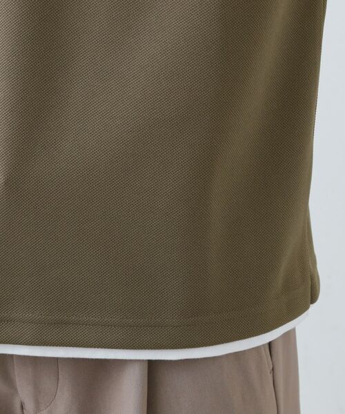 THE SHOP TK / ザ ショップ ティーケー Tシャツ | 【1枚でちゃんとして見える】ヘンリーネック レイヤード風 半袖Tシャツ 洗濯機OK | 詳細25