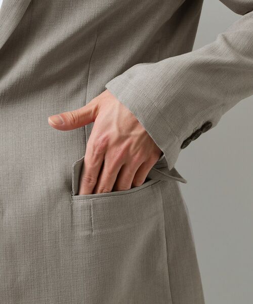 THE SHOP TK / ザ ショップ ティーケー テーラードジャケット | 【LINO FINE】リネンライク テーラードジャケット 吸水速乾/イージーケア/UVカット/洗濯機OK | 詳細25