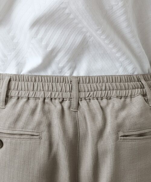 THE SHOP TK / ザ ショップ ティーケー パンツ | 【LINO FINE】リネンライク イージースラックス 吸水速乾/イージーケア/UVカット/洗濯機OK | 詳細22