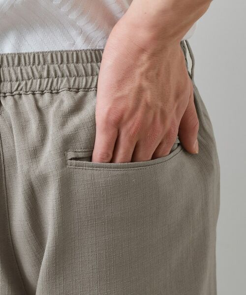 THE SHOP TK / ザ ショップ ティーケー パンツ | 【LINO FINE】リネンライク イージースラックス 吸水速乾/イージーケア/UVカット/洗濯機OK | 詳細23