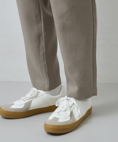 THE SHOP TK / ザ ショップ ティーケー パンツ | 【LINO FINE】リネンライク イージースラックス 吸水速乾/イージーケア/UVカット/洗濯機OK | 詳細25