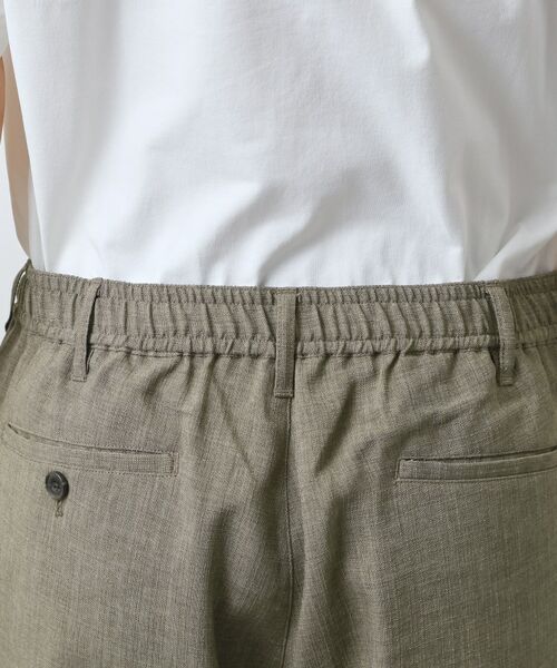 THE SHOP TK / ザ ショップ ティーケー パンツ | 【LINO FINE】リネンライク ワイドイージーパンツ 吸水速乾/イージーケア/UVカット/洗濯機OK | 詳細24