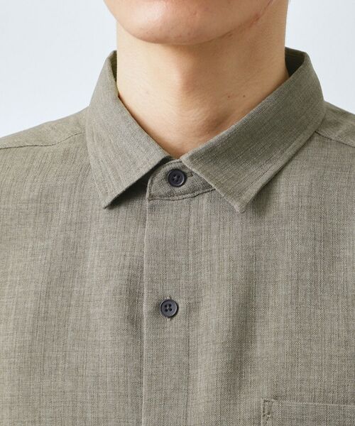 THE SHOP TK / ザ ショップ ティーケー シャツ・ブラウス | 【LINO FINE】リネンライク 長袖シャツ UVカット　イージーケア　吸水速乾　洗濯機OK | 詳細21