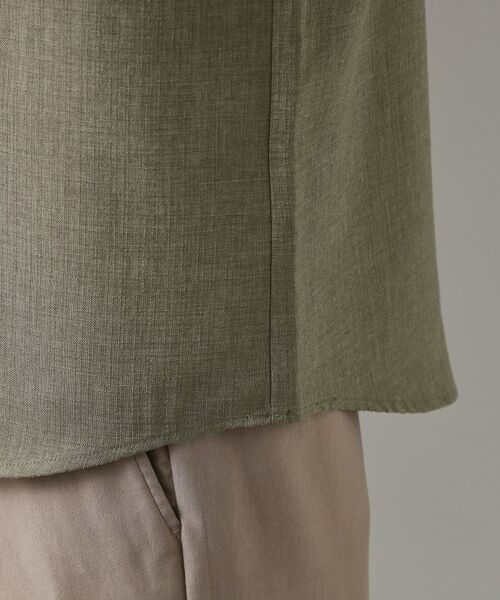 THE SHOP TK / ザ ショップ ティーケー シャツ・ブラウス | 【LINO FINE】リネンライク 長袖シャツ UVカット　イージーケア　吸水速乾　洗濯機OK | 詳細24