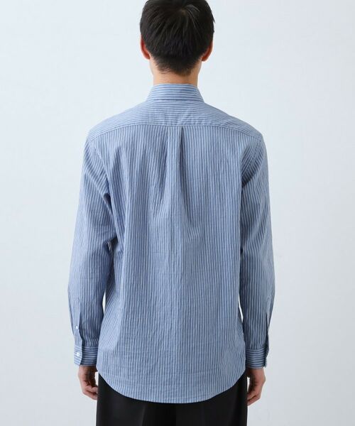 THE SHOP TK / ザ ショップ ティーケー シャツ・ブラウス | 【綿毛のように軽い】フラフテックス ストライプ長袖シャツ 洗濯機OK | 詳細16