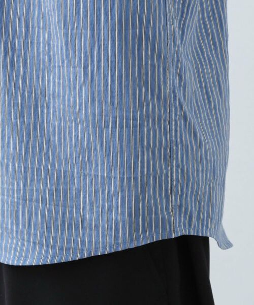 THE SHOP TK / ザ ショップ ティーケー シャツ・ブラウス | 【綿毛のように軽い】フラフテックス ストライプ長袖シャツ 洗濯機OK | 詳細20