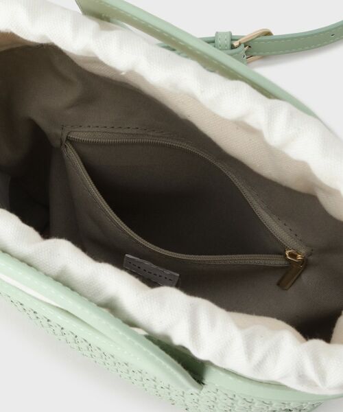 THE SHOP TK / ザ ショップ ティーケー ショルダーバッグ | 合皮型押しメッシュショルダーバッグ | 詳細13