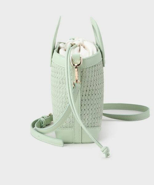 THE SHOP TK / ザ ショップ ティーケー ショルダーバッグ | 合皮型押しメッシュショルダーバッグ | 詳細7