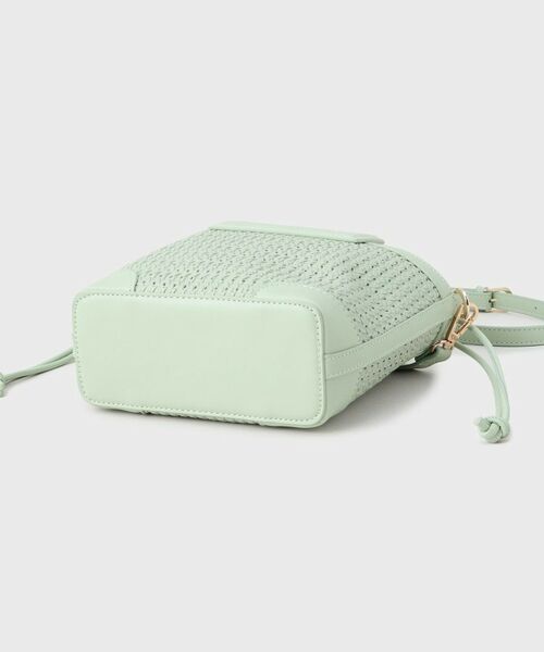 THE SHOP TK / ザ ショップ ティーケー ショルダーバッグ | 合皮型押しメッシュショルダーバッグ | 詳細9