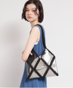 THE SHOP TK / ザ ショップ ティーケー トートバッグ | PVC×鍵針切り替えバッグ