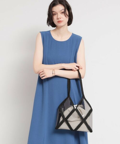 THE SHOP TK / ザ ショップ ティーケー トートバッグ | PVC×鍵針切り替えバッグ | 詳細1