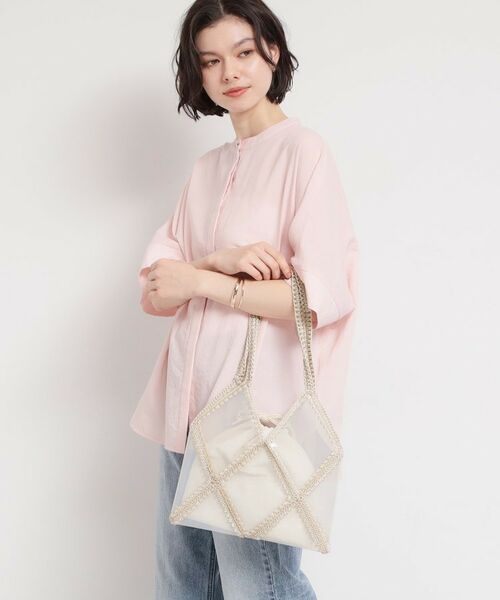 THE SHOP TK / ザ ショップ ティーケー トートバッグ | PVC×鍵針切り替えバッグ | 詳細3