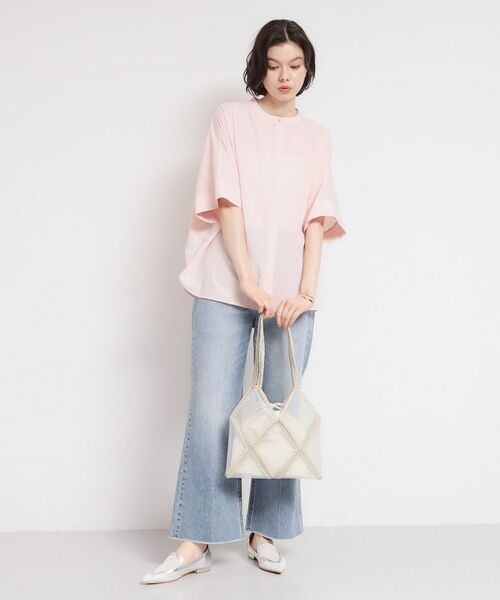 THE SHOP TK / ザ ショップ ティーケー トートバッグ | PVC×鍵針切り替えバッグ | 詳細4