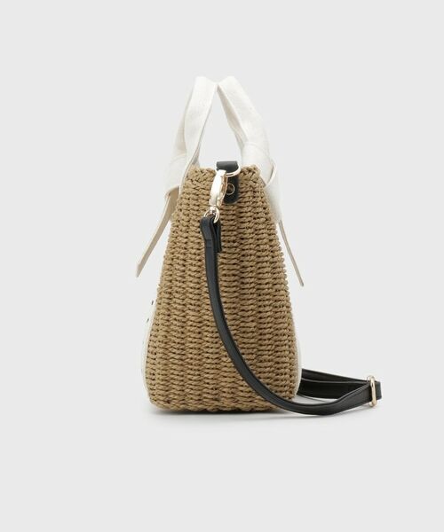 THE SHOP TK / ザ ショップ ティーケー ハンドバッグ | ロゴ雑材バッグ | 詳細10