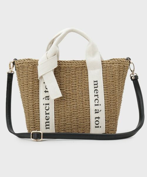 THE SHOP TK / ザ ショップ ティーケー ハンドバッグ | ロゴ雑材バッグ | 詳細11